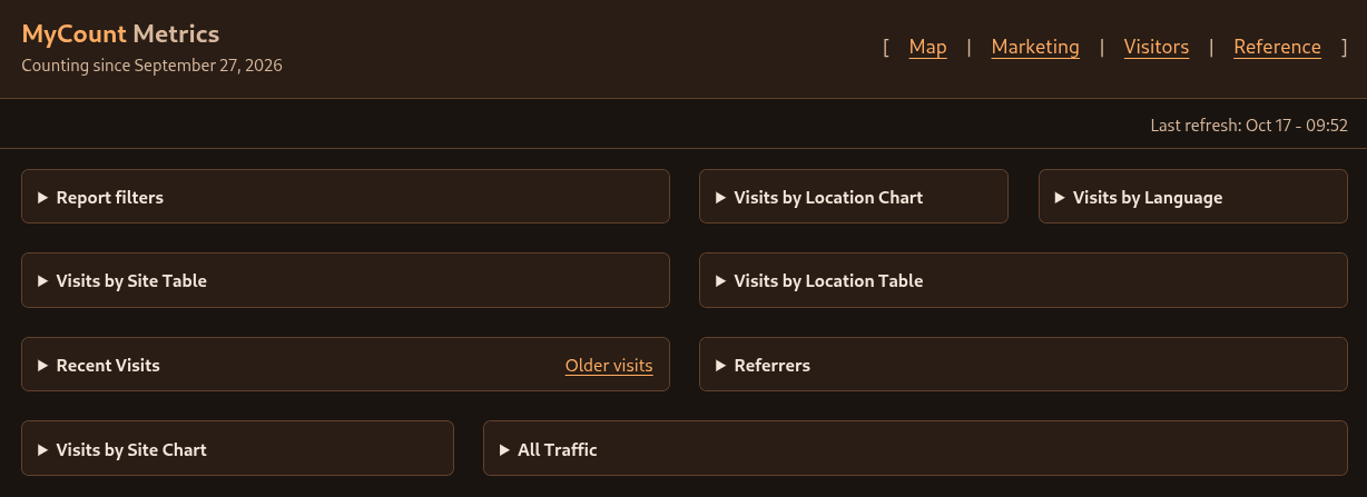 Metrics Page